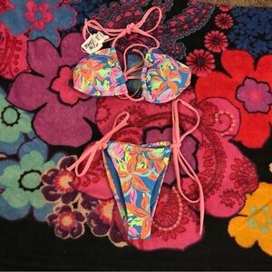 Princess Polly Colorful Floral Full Bikini